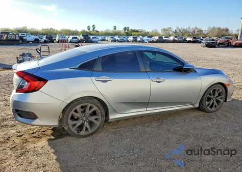 2020 Honda Civic Sport z USA, uszkodzony, nr VIN 2HGFC2F88LH595952